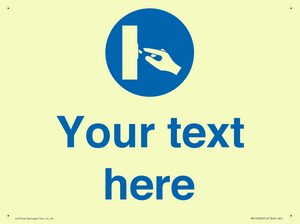 Custom Use Switch Sign